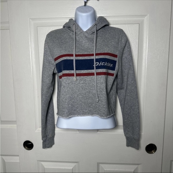 Dickies Girl Hoodie Sweatshirt Sweater Size XSmall Western Cropped Y2K Cotton - Picture 1 of 13